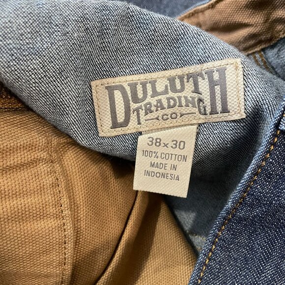 Duluth Trading Ballroom Jeans Men's Size 38x30 Midweight 5-Pocket Blue Cotton - Picture 3 of 5